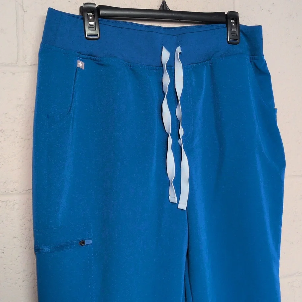 FIGS Zamora Jogger Scrub Pants, Women's Size XL, Royal Blue, EUC - Picture 3 of 7